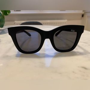 QUAY matte black sunglasses